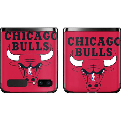 NBA Chicago Bulls Large Logo Galaxy Z Flip Skin