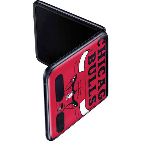 NBA Chicago Bulls Large Logo Galaxy Z Flip Skin