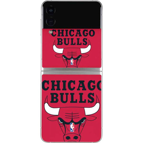 NBA Chicago Bulls Large Logo Galaxy Z Flip3 5G Skin