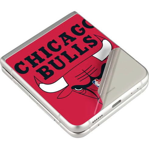 NBA Chicago Bulls Large Logo Galaxy Z Flip3 5G Skin