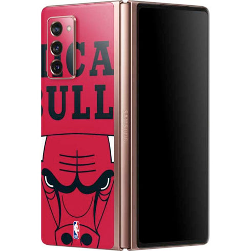 NBA Chicago Bulls Large Logo Galaxy Z Fold2 5G Skin