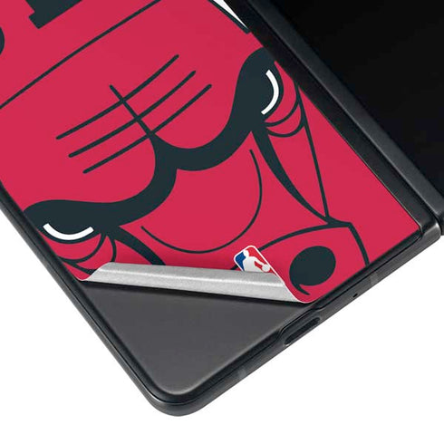 NBA Chicago Bulls Large Logo Galaxy Z Fold4 5G Skin