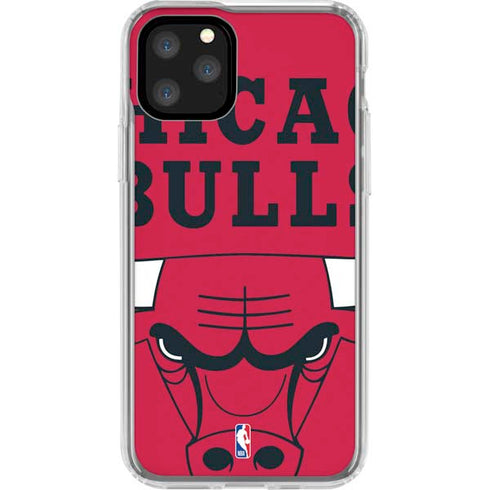 NBA Chicago Bulls Large Logo iPhone 11 Pro Clear Case