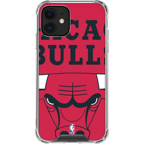 NBA Chicago Bulls Large Logo iPhone 12 Clear Case