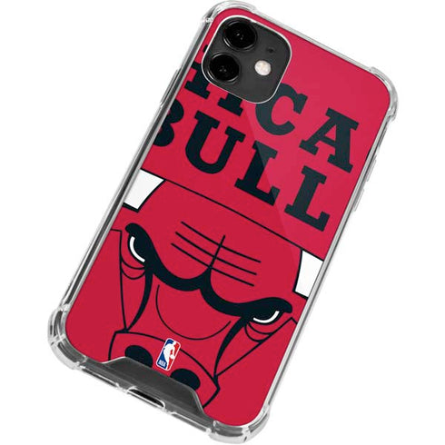 NBA Chicago Bulls Large Logo iPhone 12 Clear Case