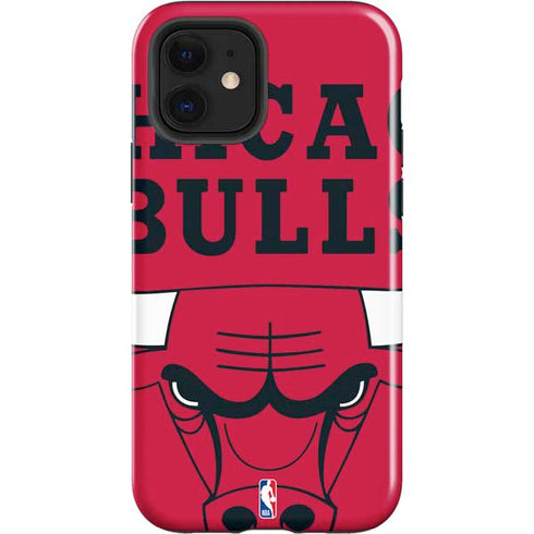 NBA Chicago Bulls Large Logo iPhone 12 Impact Case