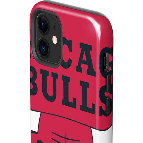 NBA Chicago Bulls Large Logo iPhone 12 Impact Case