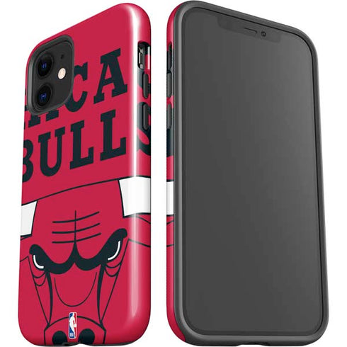 NBA Chicago Bulls Large Logo iPhone 12 Impact Case