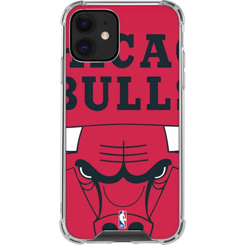 NBA Chicago Bulls Large Logo iPhone 12 Mini Clear Case