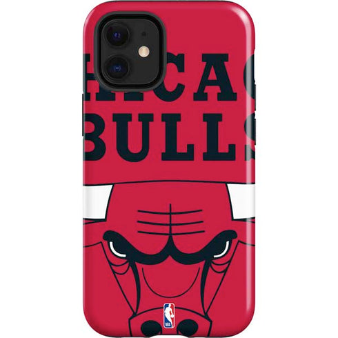 NBA Chicago Bulls Large Logo iPhone 12 Mini Impact Case