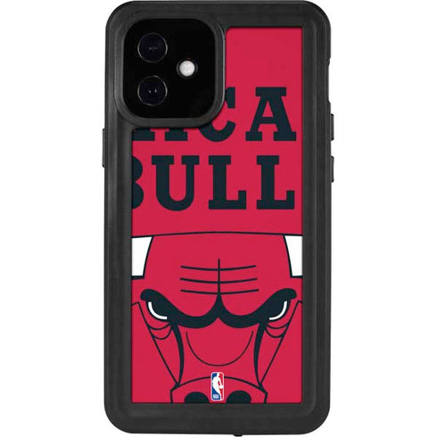NBA Chicago Bulls Large Logo iPhone 12 Mini Waterproof Case