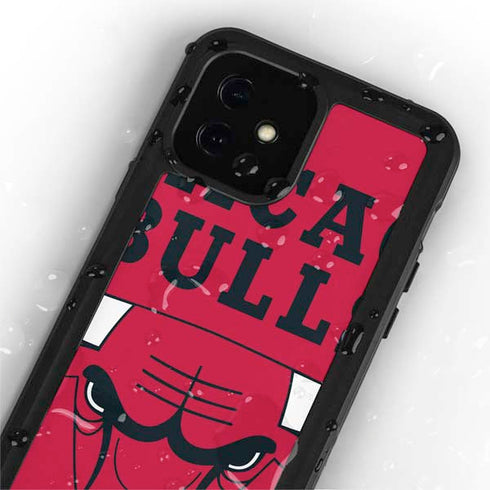 NBA Chicago Bulls Large Logo iPhone 12 Mini Waterproof Case