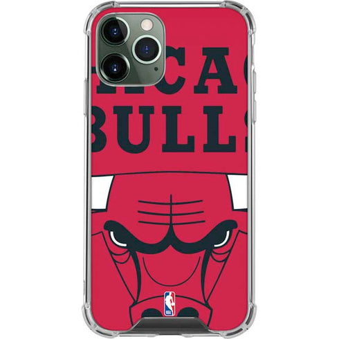 NBA Chicago Bulls Large Logo iPhone 12 Pro Clear Case