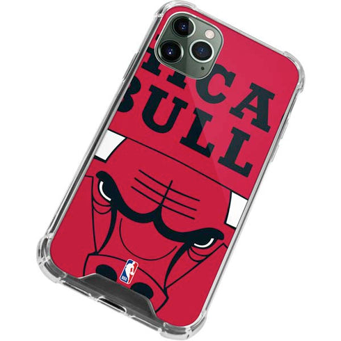 NBA Chicago Bulls Large Logo iPhone 12 Pro Clear Case