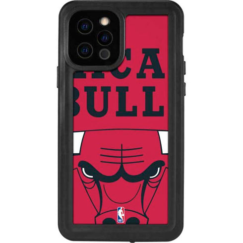 NBA Chicago Bulls Large Logo iPhone 12 Pro Waterproof Case
