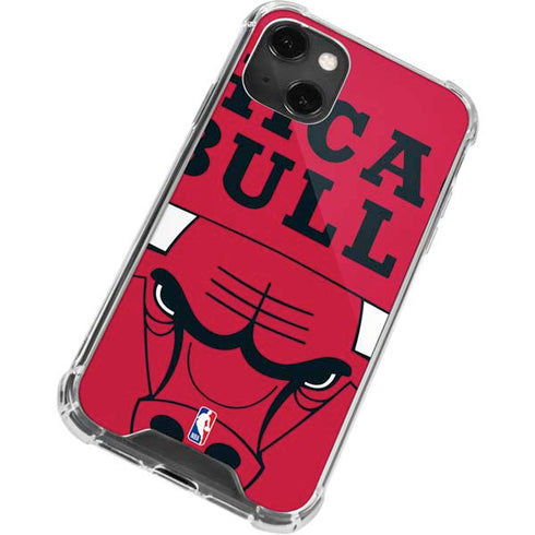 NBA Chicago Bulls Large Logo iPhone 14 Plus Clear Case