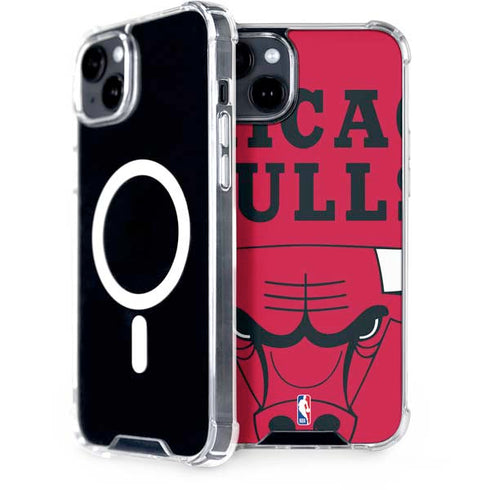 NBA Chicago Bulls Large Logo iPhone 14 Plus MagSafe Case