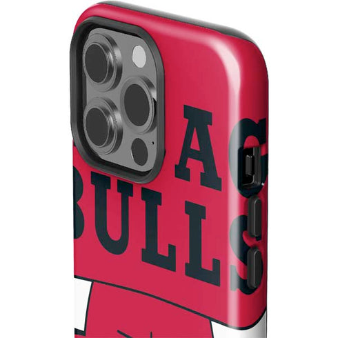 NBA Chicago Bulls Large Logo iPhone 14 Pro Impact Case