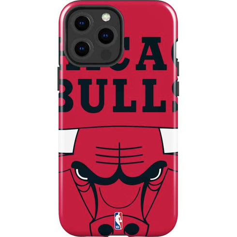 NBA Chicago Bulls Large Logo iPhone 15 Pro Max Impact Case