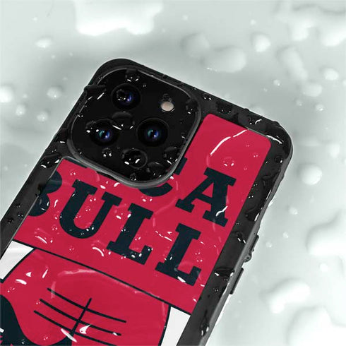 NBA Chicago Bulls Large Logo iPhone 14 Pro Max Waterproof Case