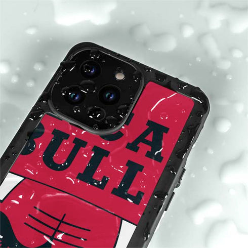 NBA Chicago Bulls Large Logo iPhone 14 Pro Waterproof Case