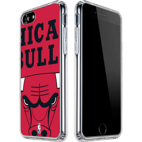 NBA Chicago Bulls Large Logo iPhone SE (2nd & 3rd Gen) Clear Case