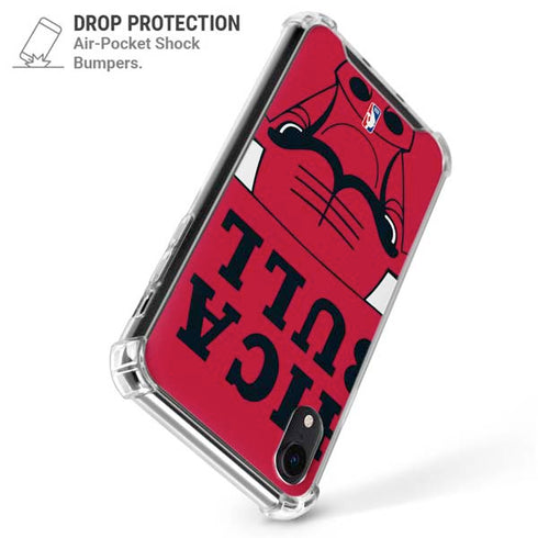 NBA Chicago Bulls Large Logo iPhone XR Clear Case