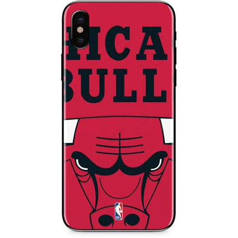 NBA Chicago Bulls Large Logo iPhone XS Skin