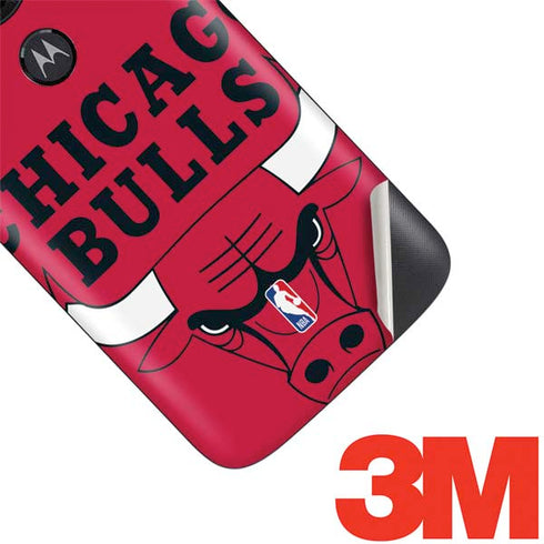 NBA Chicago Bulls Large Logo Moto E5 Play Skin