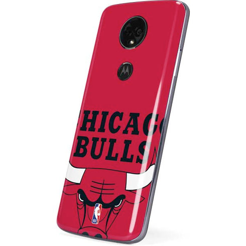 NBA Chicago Bulls Large Logo Moto E5 Plus Skin