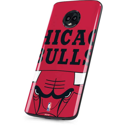 NBA Chicago Bulls Large Logo Moto G6 Skin