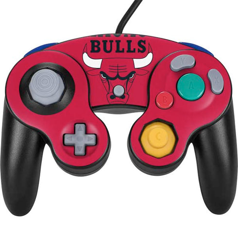 NBA Chicago Bulls Large Logo Nintendo GameCube Controller Skin