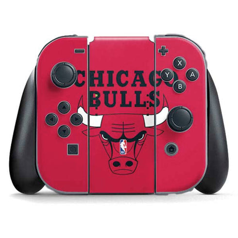 NBA Chicago Bulls Large Logo Nintendo Switch (2017-2021) Joy-Con Controller Skin