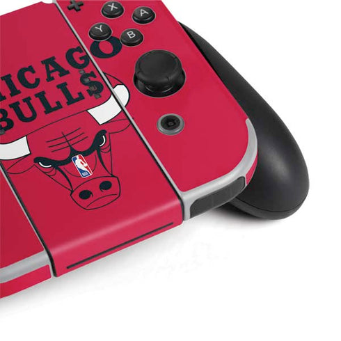 NBA Chicago Bulls Large Logo Nintendo Switch OLED (2021) Skin
