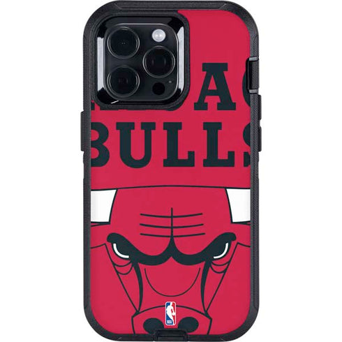 NBA Chicago Bulls Large Logo Otterbox Defender iPhone Skin