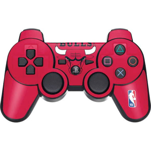 NBA Chicago Bulls Large Logo PS3 Dual Shock wireless controller Skin