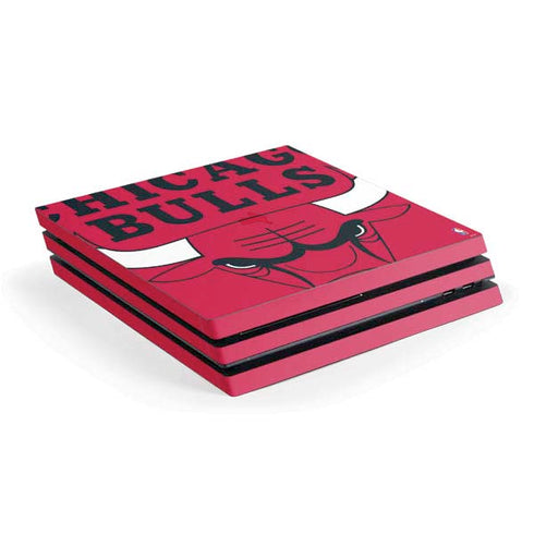 NBA Chicago Bulls Large Logo PS4 Pro Console Skin