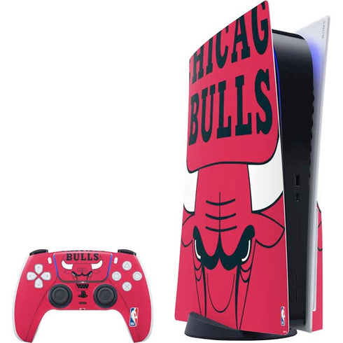 NBA Chicago Bulls Large Logo PS5 Bundle Skin