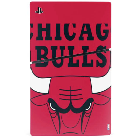 NBA Chicago Bulls Large Logo PS5 Slim Digital Edition Bundle Skin