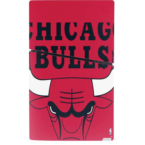 NBA Chicago Bulls Large Logo PS5 Slim Digital Edition Bundle Skin