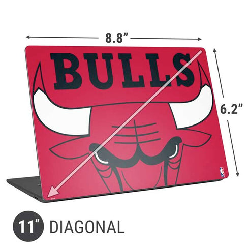 NBA Chicago Bulls Large Logo Universal Laptop 11in (8.8 x 6.2in) Skin
