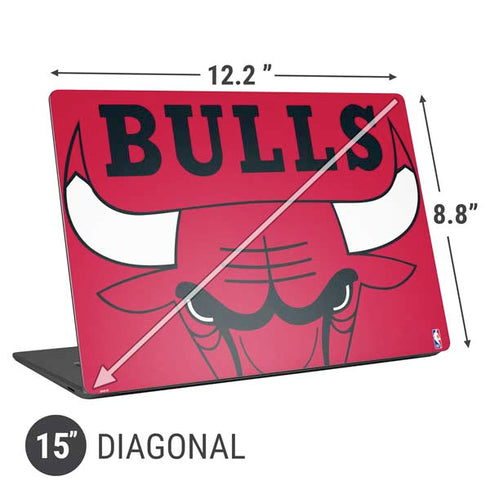NBA Chicago Bulls Large Logo Universal Laptop 15in (12.2 x 8.8in) Skin