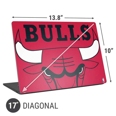 NBA Chicago Bulls Large Logo Universal Laptop 17in (13.8 x 10in) Skin
