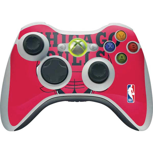 NBA Chicago Bulls Large Logo Xbox 360 Wireless Controller Skin