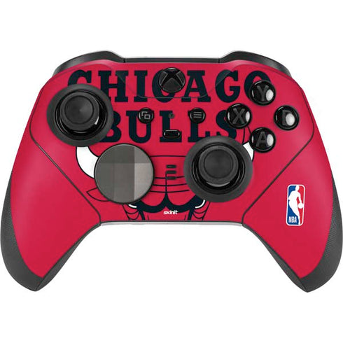 NBA Chicago Bulls Large Logo Xbox Elite Wireless Controller Series 2 Skin