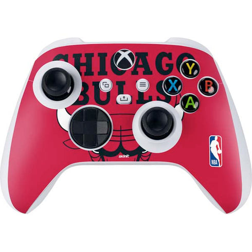 NBA Chicago Bulls Large Logo Xbox Series S Controller Skin