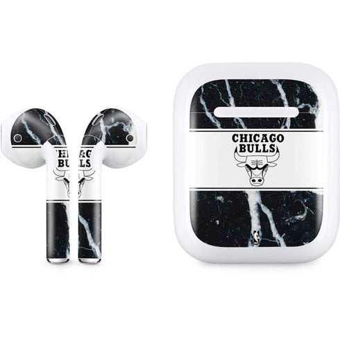 NBA Chicago Bulls Marble Apple AirPods Skin