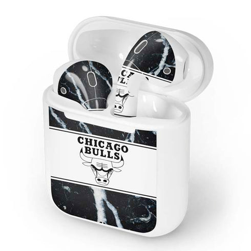 NBA Chicago Bulls Marble Apple AirPods Skin