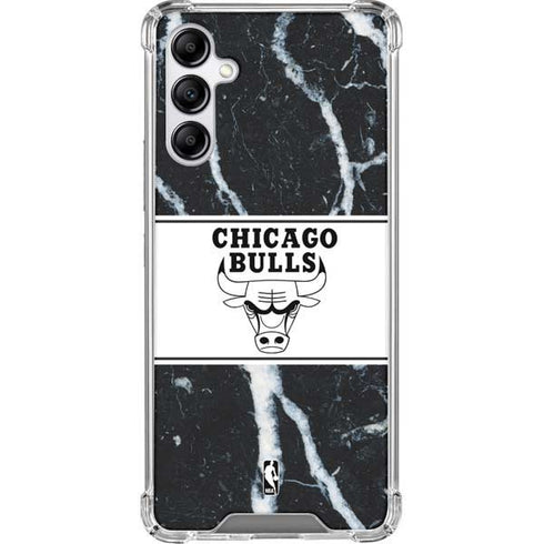 NBA Chicago Bulls Marble Galaxy A14 5G Clear Case