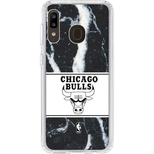 NBA Chicago Bulls Marble Galaxy A20 Clear Case